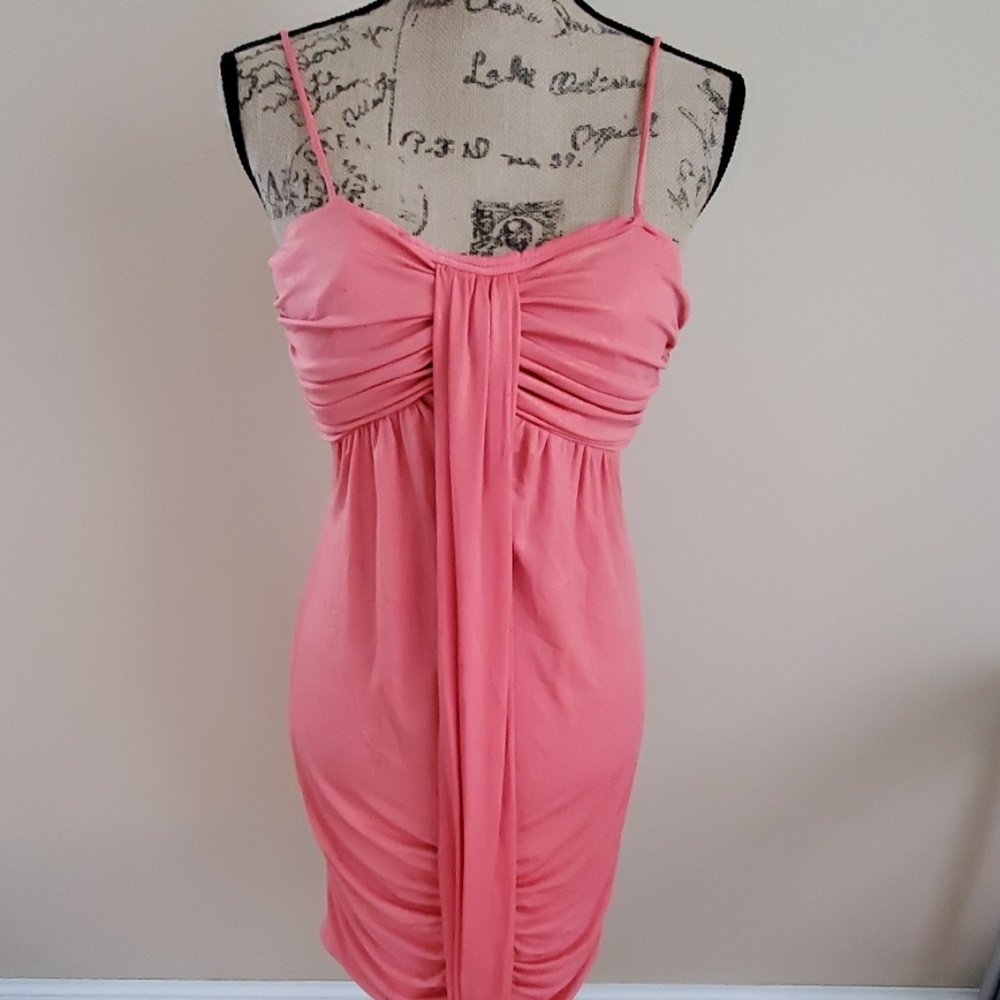 Lenovia Coral Cocktail Dress